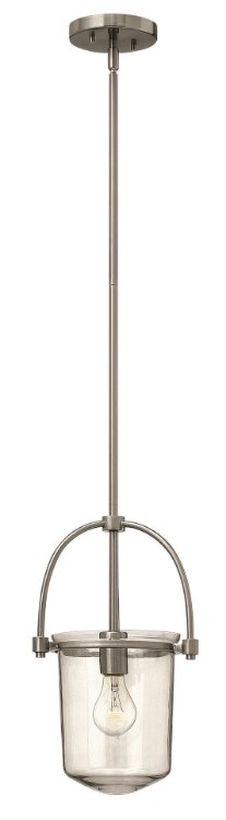 Picture of 100w Foyer Clancy MED Clear Brushed Nickel Stem Hung Pendant