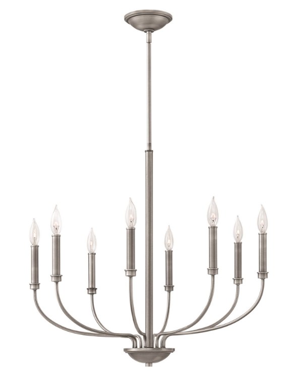 Foto para 60w Chandelier Alister CAND Antique Nickel Single Tier