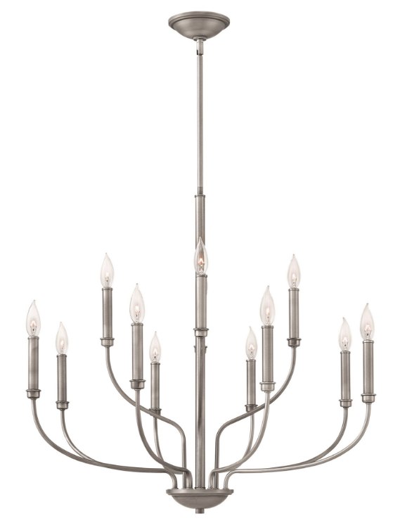 Foto para 60w Chandelier Alister CAND Antique Nickel Two Tier