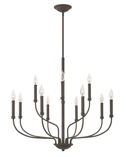 Picture of 60w Chandelier Alister CAND Buckeye Bronze Two Tier