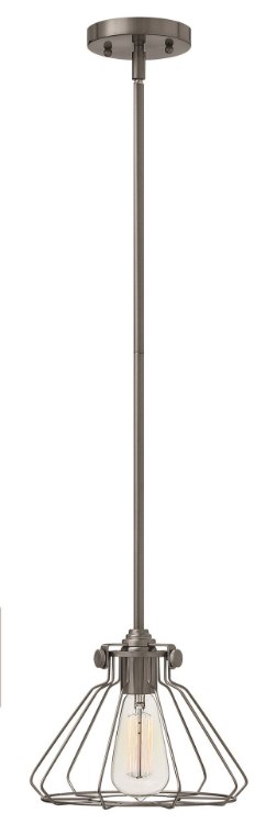 Foto para 100w Mini-Pendant Congress MED Antique Nickel