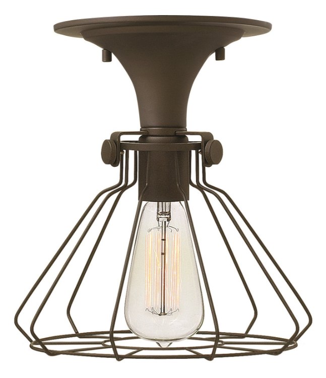 Foto para 100w Foyer Congress MED Oil Rubbed Bronze Flush Mount