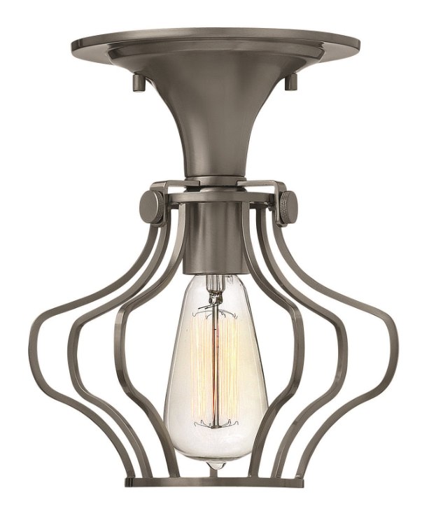 Picture of 100w Foyer Congress MED Antique Nickel Flush Mount