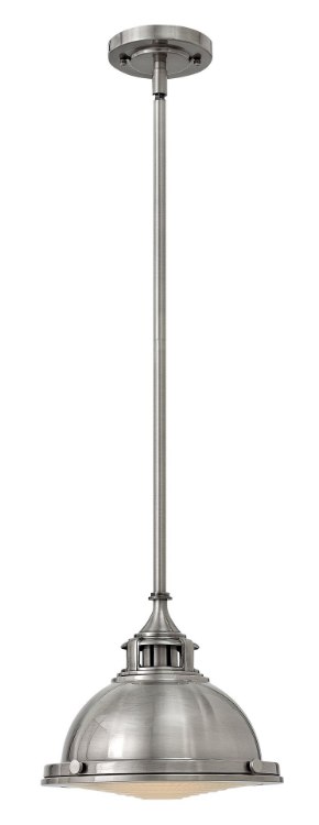Foto para 100w Mini-Pendant Amelia MED Polished Antique Nickel Stem Hung Pendant