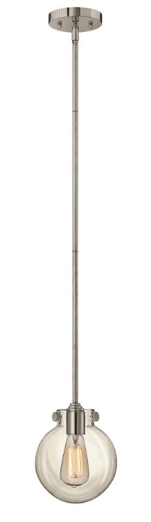 Picture of 100w Mini-Pendant Congress MED Clear Glass Chrome