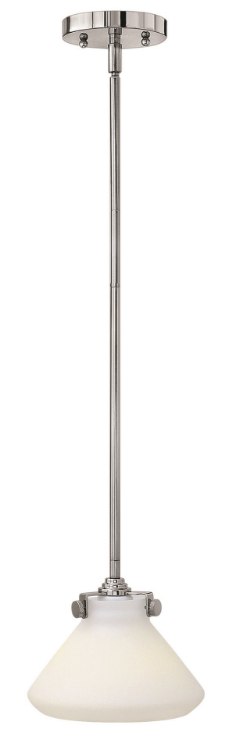 Foto para 15w Mini-Pendant Congress LED Etched Opal Chrome