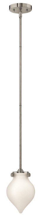 Foto para 15w Mini-Pendant Congress LED Etched Opal Chrome