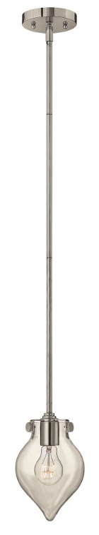 Picture of 100w Mini-Pendant Congress MED Clear Glass Chrome