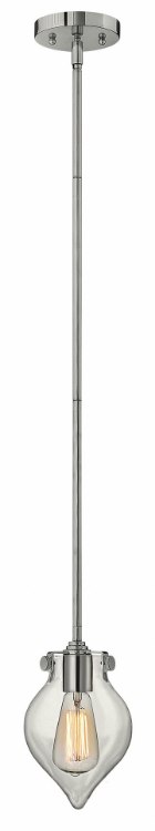 Picture of 100w Mini-Pendant Congress MED Clear Glass Chrome