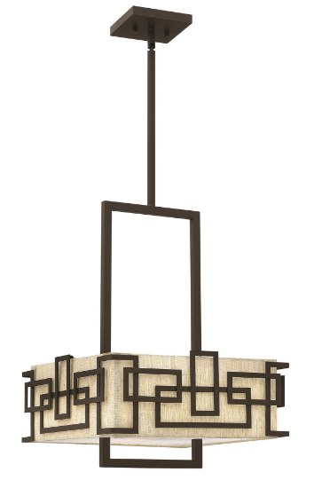 Foto para 100w Chandelier Lanza MED Oil Rubbed Bronze Stem Hung Foyer