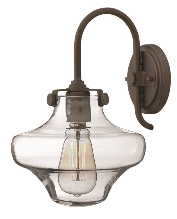 Picture of 100w Sconce Congress MED Clear Glass Oil Rubbed Bronze