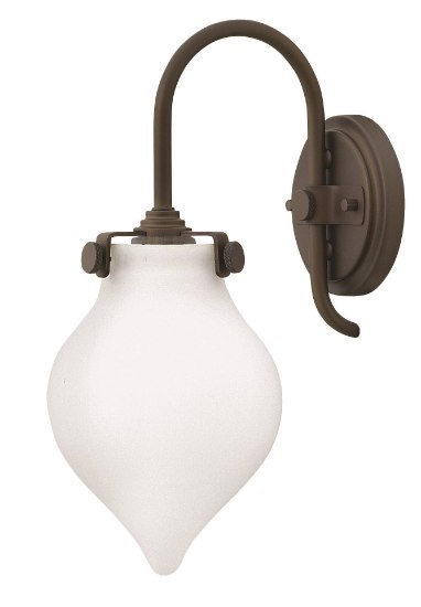 Picture of 100w Sconce Congress MED Etched Opal Oil Rubbed Bronze