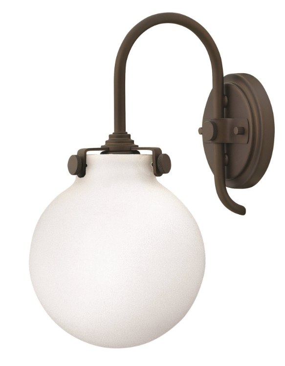 Picture of 100w Sconce Congress MED Etched Opal Oil Rubbed Bronze