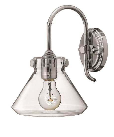 Picture of 100w Sconce Congress MED Clear Glass Chrome