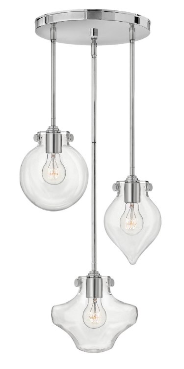 Foto para 100w Pendant Congress MED Clear Chrome Pendant Pairings