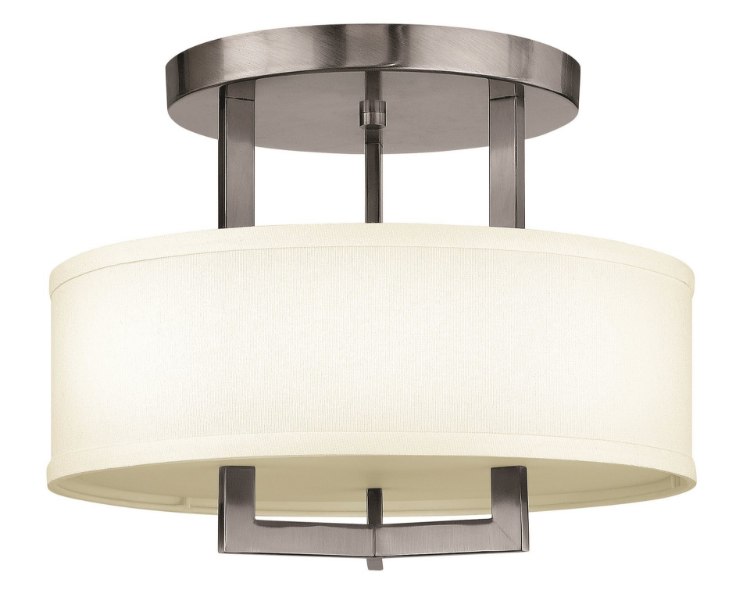 Picture of 60w Foyer Hampton MED Antique Nickel Semi-flush Mount