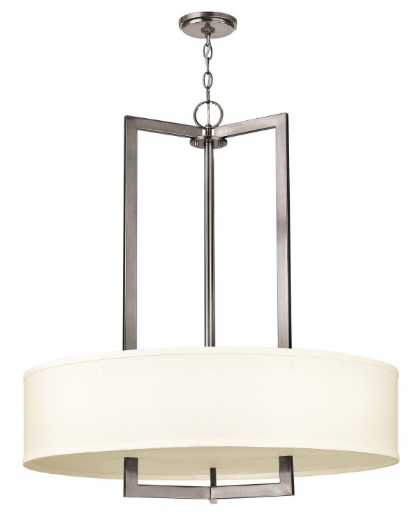 Foto para 48w Foyer Hampton LED Antique Nickel Inverted Pendant