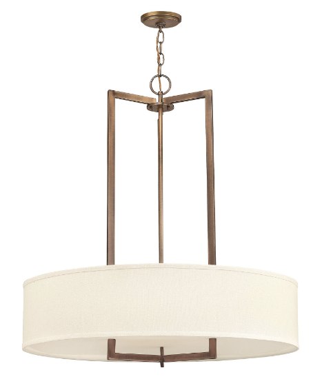 Picture of 48w Foyer Hampton LED Brushed Bronze Inverted Pendant