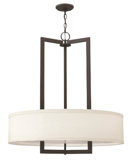 Foto para 100w Foyer Hampton MED Buckeye Bronze Inverted Pendant