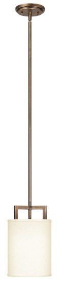 Foto para 15w Mini-Pendant Hampton LED Brushed Bronze Stem Hung Pendant