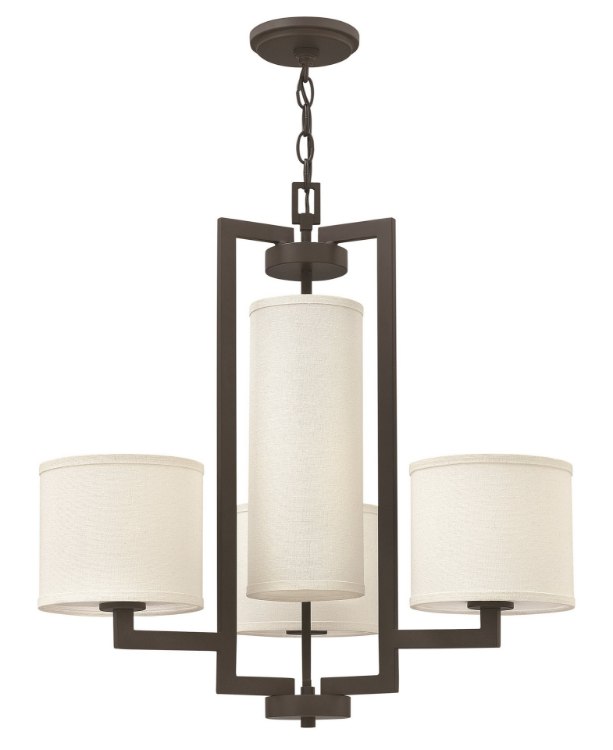 Foto para 100w Chandelier Hampton MED Buckeye Bronze Single Tier