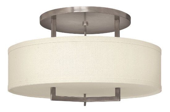 Picture of 48w Foyer Hampton LED Antique Nickel Semi-flush Mount