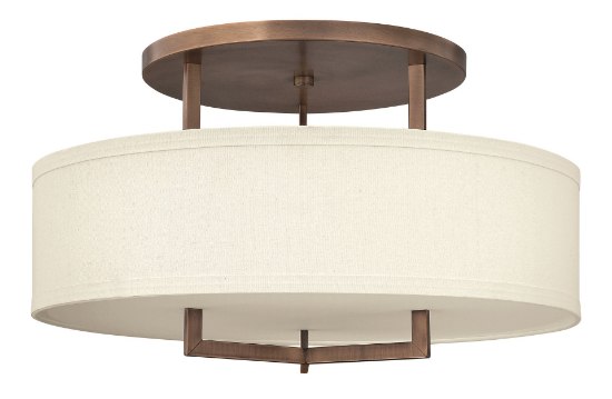 Picture of 48w Foyer Hampton LED Brushed Bronze Semi-flush Mount