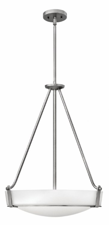 Foto para 48w Foyer Hathaway LED Etched Antique Nickel Stem Hung Foyer