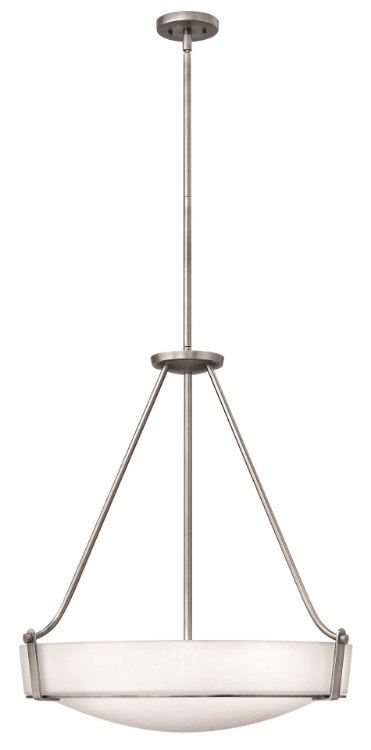 Picture of 100w Foyer Hathaway MED Etched Antique Nickel Stem Hung Foyer