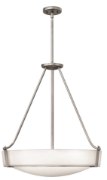 Foto para 64w Foyer Hathaway LED Etched Antique Nickel Stem Hung Foyer