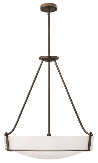 Foto para 64w Foyer Hathaway LED Etched Olde Bronze Stem Hung Foyer