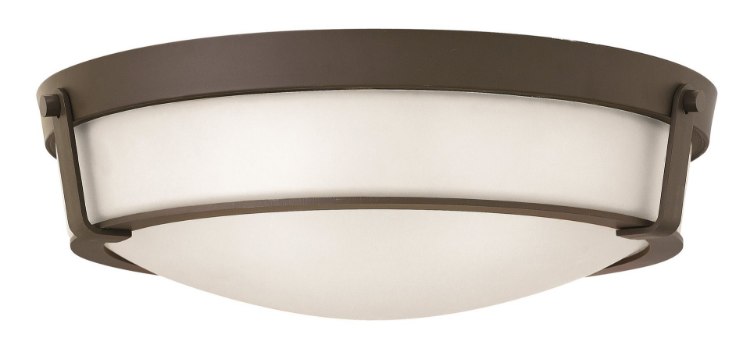 Foto para 48w Foyer Hathaway LED Etched Olde Bronze Flush Mount