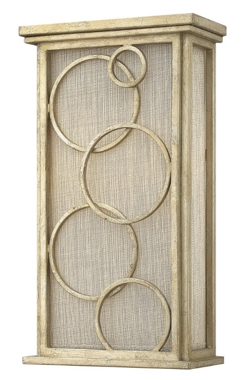 Picture of 60w Sconce Flourish CAND Silver Leaf