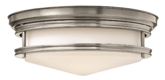 Picture of 32w Foyer Hadley LED Etched Opal Antique Nickel Flush Mount