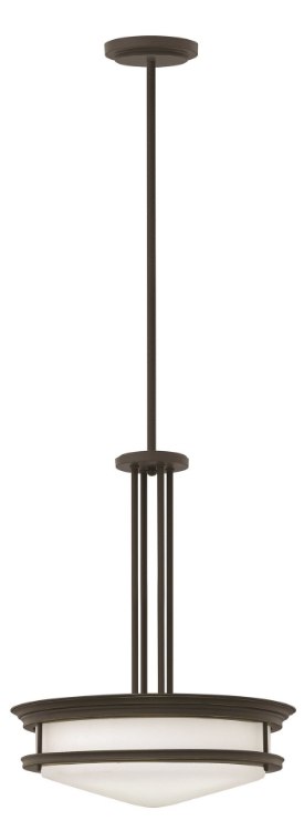Picture of 100w Foyer Hadley MED Etched Opal Oil Rubbed Bronze Inverted Pendant