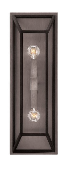 Foto para 60w Sconce Fulton CAND Aged Zinc Two Light Sconce