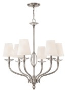 Foto para 60w Chandelier Surrey CAND Polished Nickel Single Tier