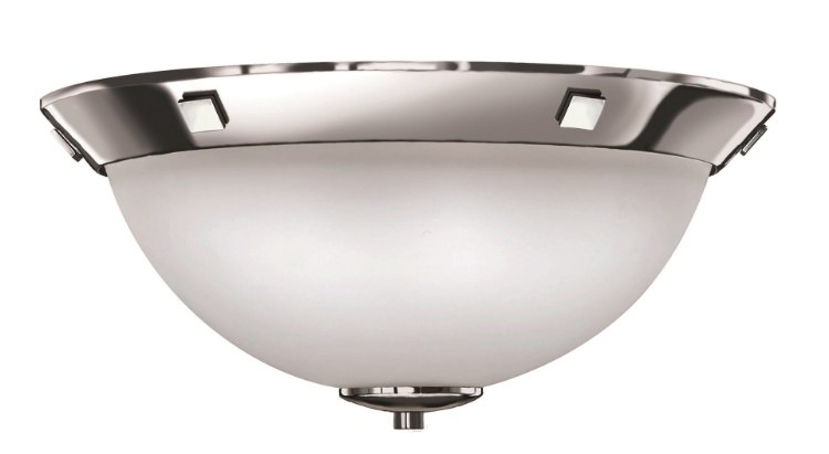 Picture of 60w Bath Flush Mount MED Etched Glass Chrome