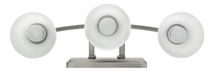 Foto para 100w Bath Pinnacle MED Clear Etched Antique Nickel Bath Two Light