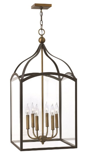 Foto para 60w Foyer Clarendon CAND Clear Bronze Single Tier Foyer