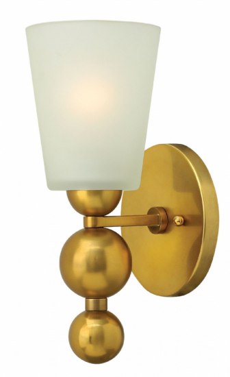 Picture of 100w Sconce Zelda MED Etched Vintage Brass