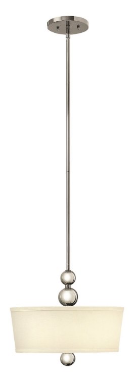 Foto para 26w Foyer Zelda GU24 Polished Nickel Stem Hung Pendant