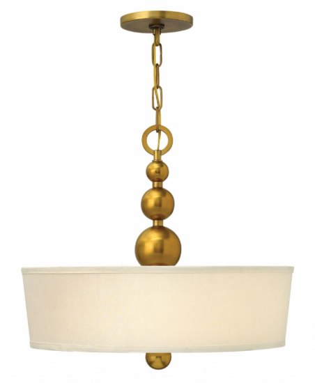 Foto para 100w Foyer Zelda MED Vintage Brass Inverted Pendant