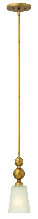 Foto para 100w Mini-Pendant Zelda MED Etched Vintage Brass