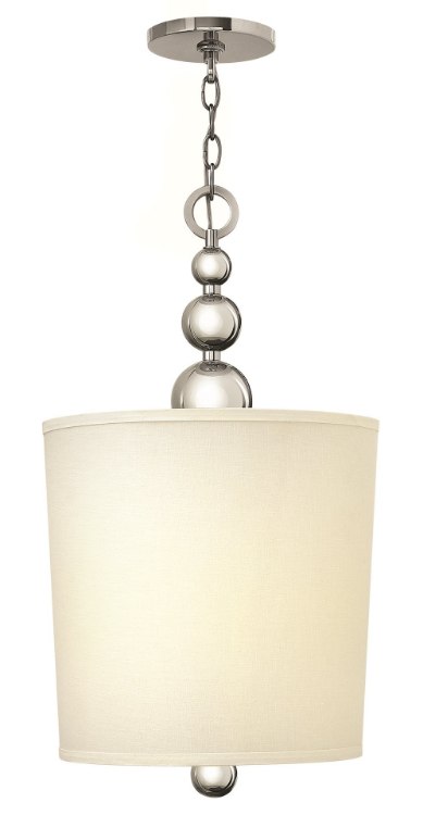 Foto para 60w Foyer Zelda CAND Polished Nickel Pendant