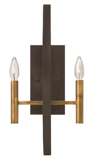 Foto para 60w Sconce Euclid CAND Spanish Bronze