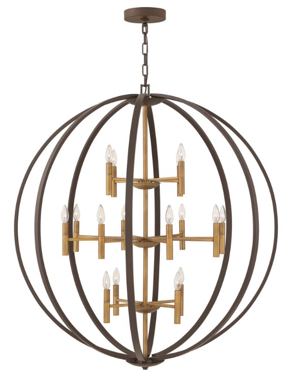 Picture of 60w Chandelier Euclid CAND Spanish Bronze Three Tier