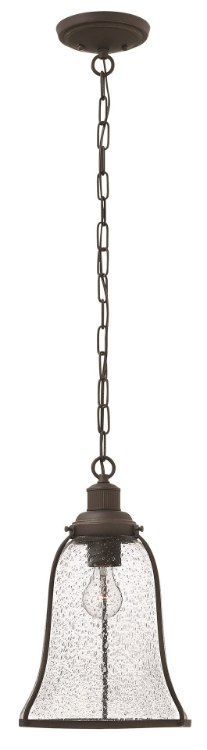 Picture of 100w Mini-Pendant Marlowe MED Clear Seedy Oil Rubbed Bronze