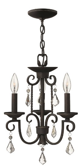 Foto para 60w Chandelier Casa CAND Antique Scavo Olde Black Three Light Foyer