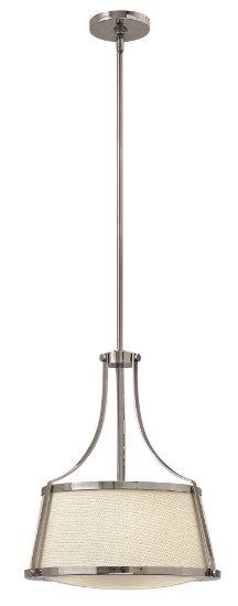 Foto para 75w Foyer Charlotte MED Etched Opal Chrome Inverted Pendant